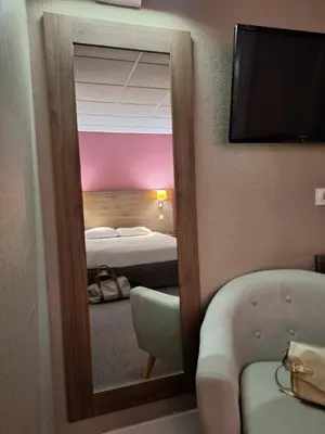 Un ou plusieurs lits dans un hébergement de l'établissement Hotel de la Gare Brest