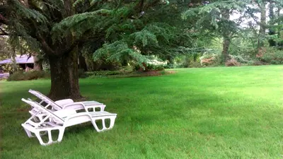 Jardin de l'établissement Manoir Tregont Mab
