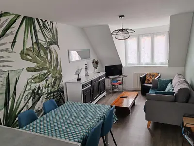 Un ou plusieurs lits dans un hébergement de l'établissement La maison rouge