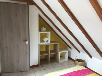 Un ou plusieurs lits dans un hébergement de l'établissement Le Gîte de Kergavan - Une pause entre ciel et mer