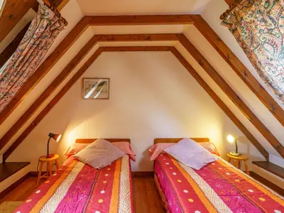 Un ou plusieurs lits dans un hébergement de l'établissement Holiday Home Chez Jeanne by Interhome