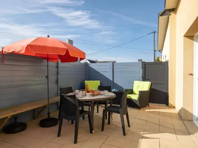Balcon ou terrasse dans l'établissement Holiday Home Sterenn Vor by Interhome