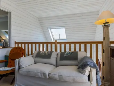 Coin salon dans l'établissement Holiday Home Penn an Aod by Interhome