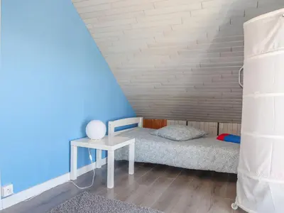 Un ou plusieurs lits dans un hébergement de l'établissement Holiday Home Balades au bord de l'eau by Interhome