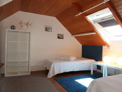 Un ou plusieurs lits dans un hébergement de l'établissement Holiday Home Rendez-vous à la plage by Interhome