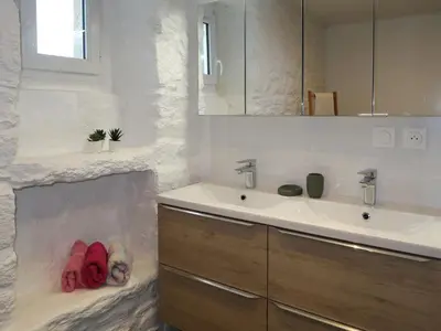 Salle de bains dans l'établissement Holiday Home Ty Coz by Interhome
