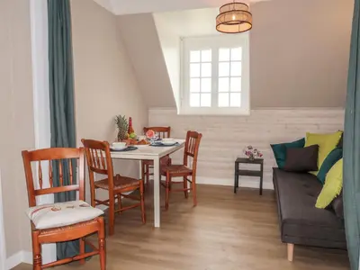Coin salon dans l'établissement Holiday Home Les Hortensias by Interhome
