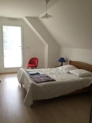 Un ou plusieurs lits dans un hébergement de l'établissement Villa Benodet