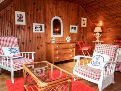 Coin salon dans l'établissement Holiday Home La Bergerie by Interhome