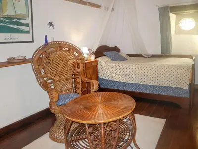 Un ou plusieurs lits dans un hébergement de l'établissement Holiday Home Le Manoir by Interhome