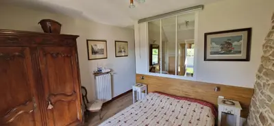 Un ou plusieurs lits dans un hébergement de l'établissement Auberge De Bel Air