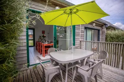 Balcon ou terrasse dans l'établissement Village Beauséjour - Rêves de mer