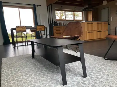 Cuisine ou kitchenette dans l'établissement Maison près des plages