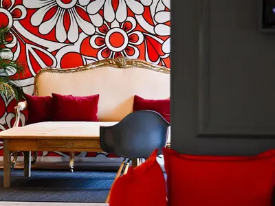 Coin salon dans l'établissement ibis Quimper