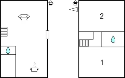 Plan de l'établissement Two-Bedroom Holiday Home In Plouhinec