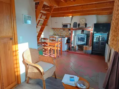 Cuisine ou kitchenette dans l'établissement Gîte Ty Bihan Baradoz