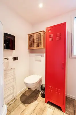 Salle de bains dans l'établissement Ty-gîte