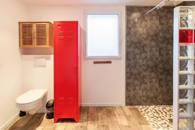 Salle de bains dans l'établissement Ty-gîte