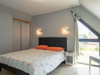 Un ou plusieurs lits dans un hébergement de l'établissement Apartment Les Chardons Bleus 2 by Interhome