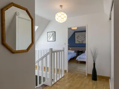 Un ou plusieurs lits dans un hébergement de l'établissement Holiday Home Le Triskell by Interhome