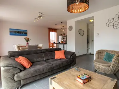 Coin salon dans l'établissement Holiday Home La Closière by Interhome