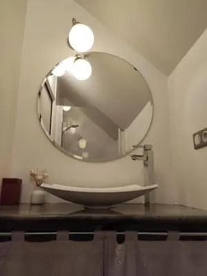 Salle de bains dans l'établissement Coeur du Finistère