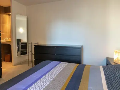 Un ou plusieurs lits dans un hébergement de l'établissement Holiday Home Men Meur by Interhome
