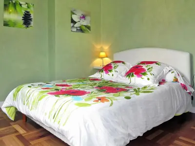 Un ou plusieurs lits dans un hébergement de l'établissement Holiday Home Ty Coat Pin by Interhome