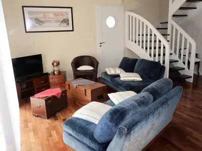 Coin salon dans l'établissement Holiday Home Ty Coat Pin by Interhome