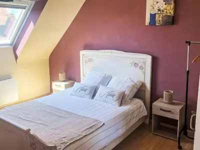 Un ou plusieurs lits dans un hébergement de l'établissement Holiday Home L'appel du Large by Interhome