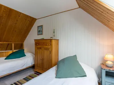 Un ou plusieurs lits dans un hébergement de l'établissement Holiday Home Bleue by Interhome