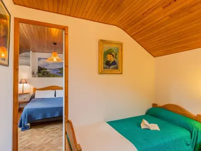 Un ou plusieurs lits dans un hébergement de l'établissement Holiday Home Keranna by Interhome