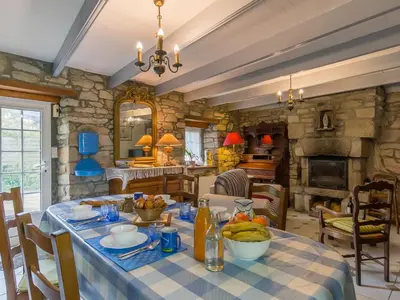 Coin salon dans l'établissement Holiday Home Keranna by Interhome