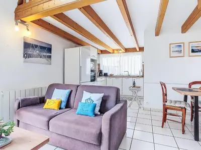 Coin salon dans l'établissement Holiday Home Tal Ar Mor by Interhome