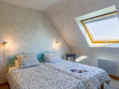 Un ou plusieurs lits dans un hébergement de l'établissement Holiday Home L'Hermine by Interhome