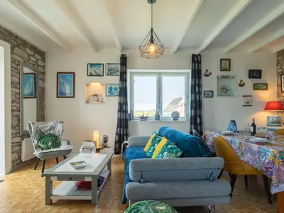 Coin salon dans l'établissement Holiday Home La Grande Roche by Interhome