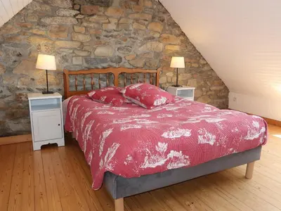 Un ou plusieurs lits dans un hébergement de l'établissement Holiday Home Ty Coz ar Mor by Interhome