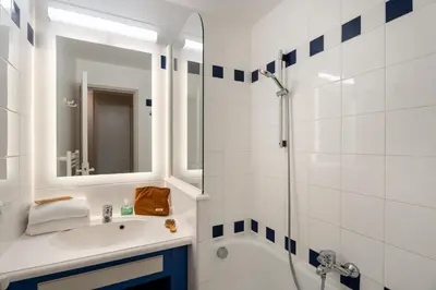 Salle de bains dans l'établissement Résidence Pierre & Vacances Cap Marine