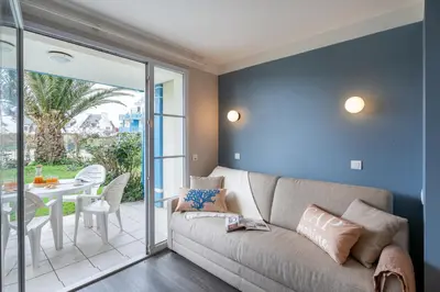Coin salon dans l'établissement Résidence Pierre & Vacances Cap Marine