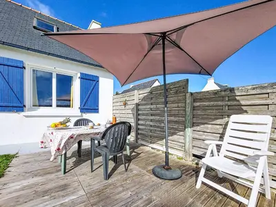 Terrasse ou espace extérieur de l'établissement Holiday Home Pors Bae by Interhome
