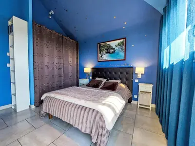 Un ou plusieurs lits dans un hébergement de l'établissement Holiday Home Cassiopée by Interhome