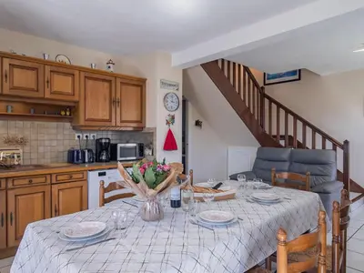 Cuisine ou kitchenette dans l'établissement Holiday Home Blaues Meer by Interhome