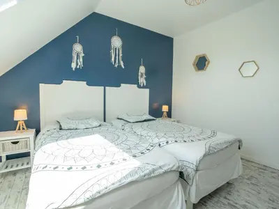 Un ou plusieurs lits dans un hébergement de l'établissement Holiday Home Hidel by Interhome