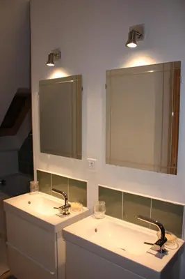 Salle de bains dans l'établissement Les gites d'Hellen 2