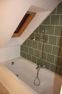 Salle de bains dans l'établissement Les gites d'Hellen 2