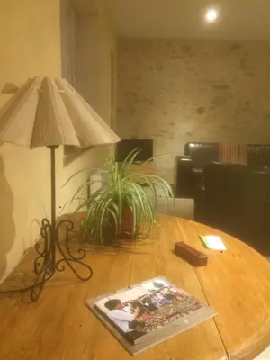 Télévision ou salle de divertissement dans l'établissement Les gites d'Hellen 2
