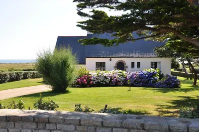 Jardin de l'établissement Maison de vacances au bord de la plage