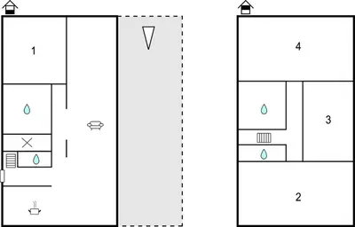 Plan de l'établissement Cozy Home In Plouarzel