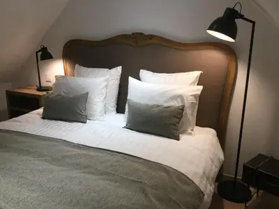 Un ou plusieurs lits dans un hébergement de l'établissement Auberge de Keranden