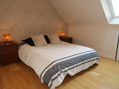 Un ou plusieurs lits dans un hébergement de l'établissement Holiday Home Cremiou Beach by Interhome